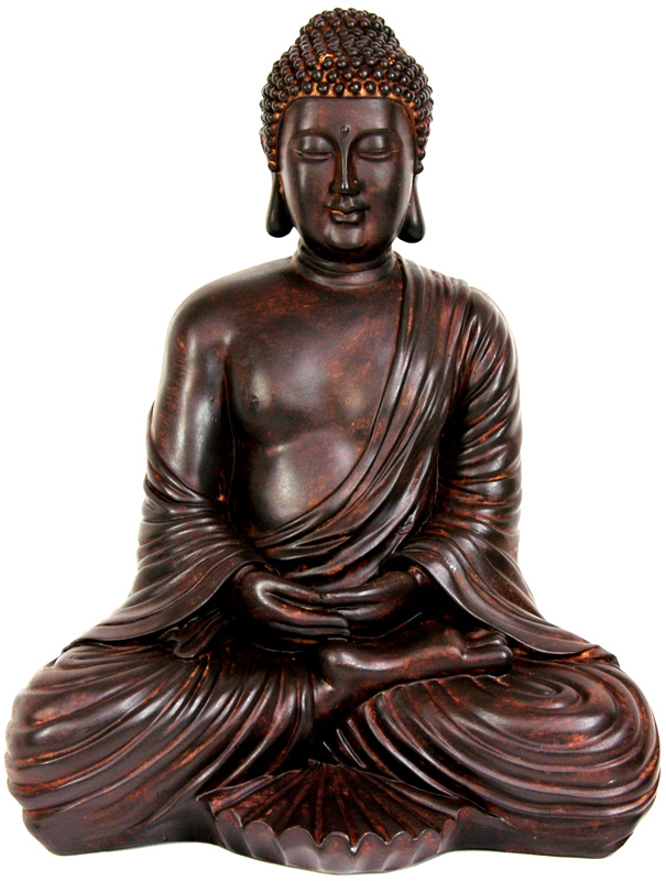 17" Large Japanese Sitting Buddha Statue eBay