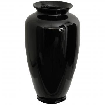 14" Solid Black Porcelain Tung Chi Vase