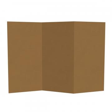 3 ft. Short Brown Temporary Cardboard Folding Screen