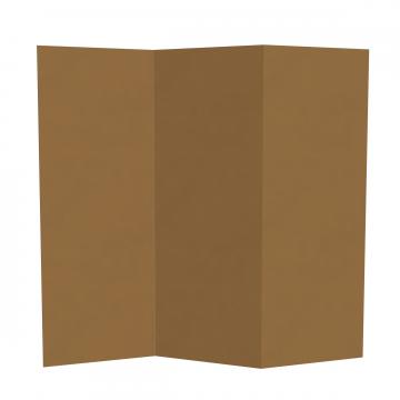 4 ft. Short Brown Temporary Cardboard Folding Screen