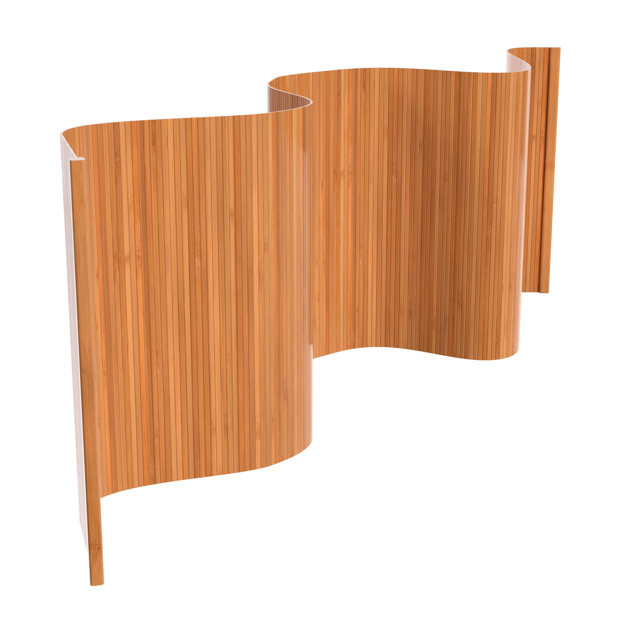 OrientalFurniture.com: 2 ft. Short Bamboo Wave Screen