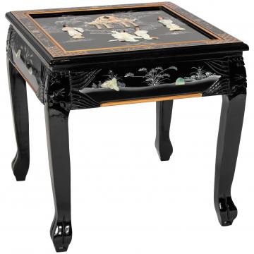 Black Lacquer Chow Table - Royal Ladies