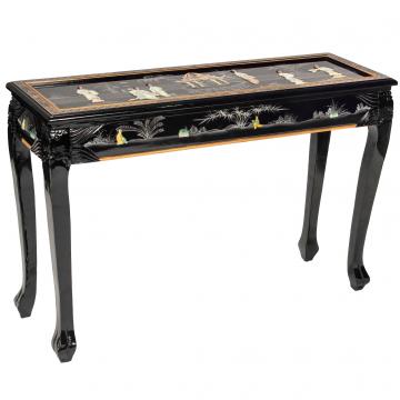 Black Lacquer Hall Table - Royal Ladies