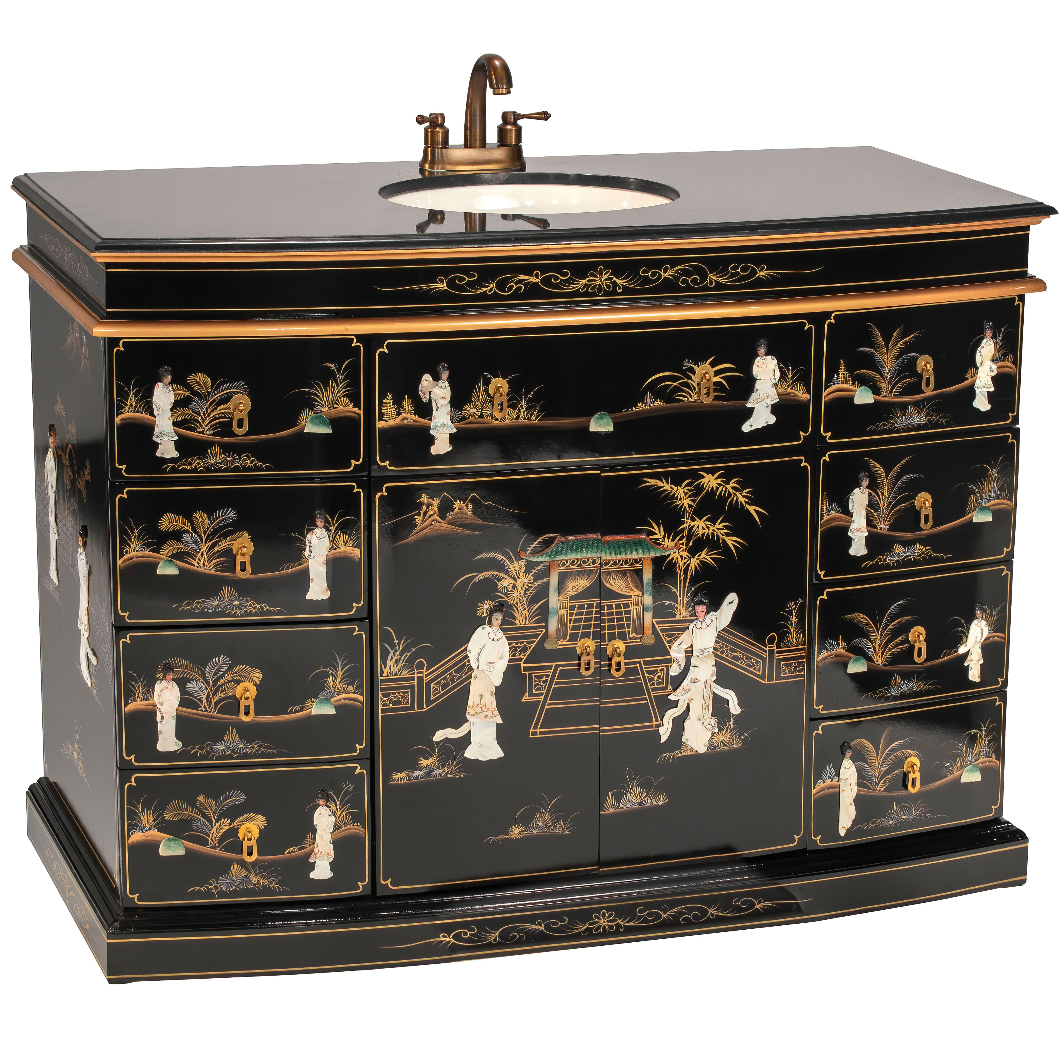 Buy Black Lacquer Bathroom Sink Royal Ladies Online L3 8839 Satisfaction Guaranteed