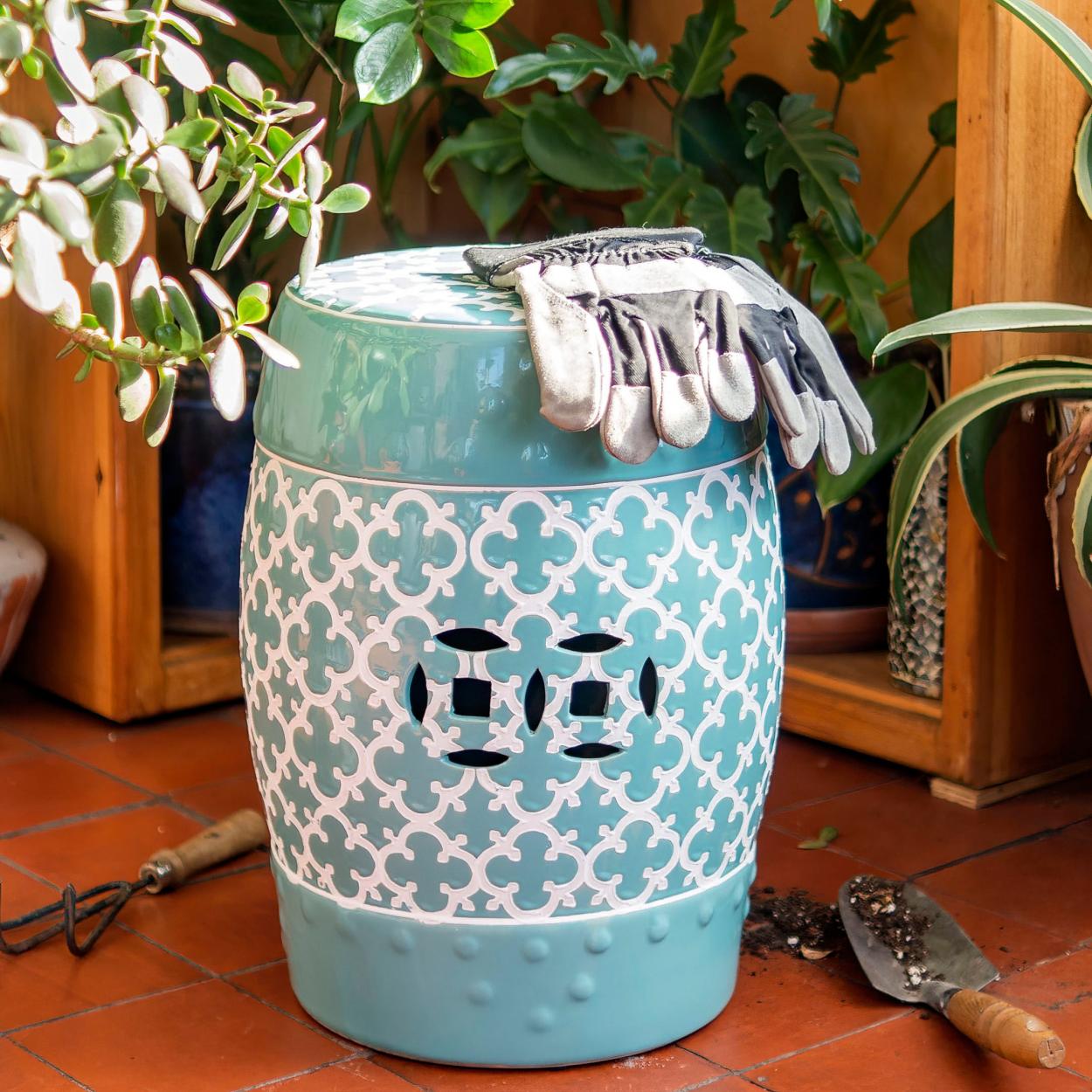 Moroccan shop garden stool