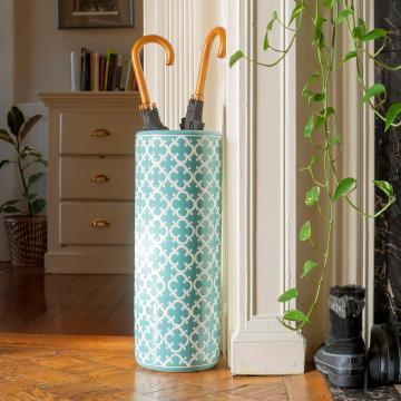 24" Blue Moroccan Umbrella Stand