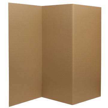 3 ft. Short Brown Temporary Cardboard Folding Screen