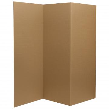 4 ft. Short Brown Temporary Cardboard Folding Screen