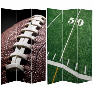 6 ft. Tall Double Sided Football Canvas Room Divider