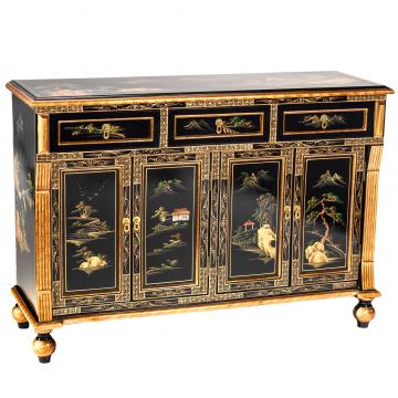 Black Lacquer Sideboard - Landscape