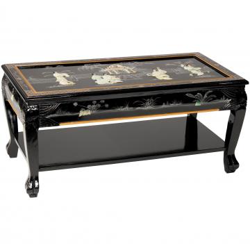 Black Lacquer Coffee Table - Royal Ladies