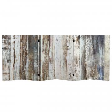 3 ft. Short Double Sided Winter Woods Canvas Folding Screen