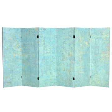4 ft. Short Double Sided Voice of the Sky Canvas Folding Screen