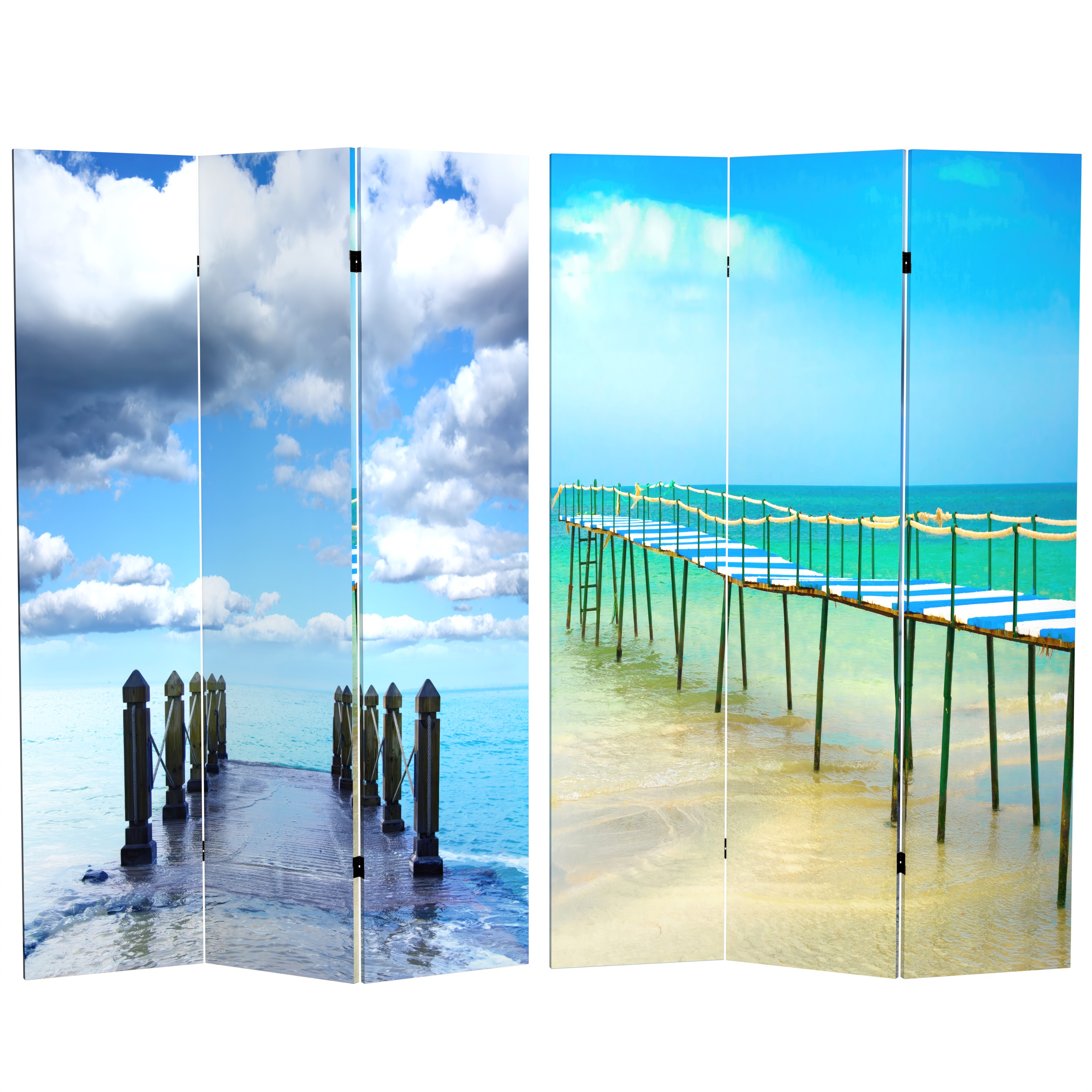 Buy 6 ft. Tall Double Sided Ocean Room Divider Online (CAN-BEACH3 ...
