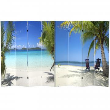 6 ft. Tall Double Sided Beach Room Divider