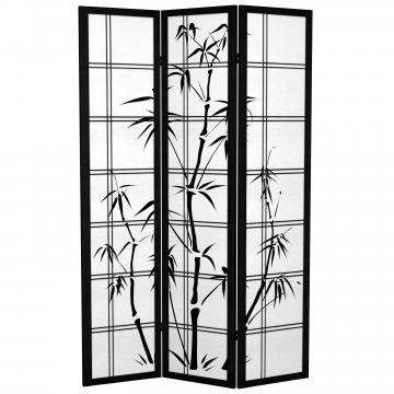 6 ft. Tall Printed on Canvas Bamboo Tree Room Divider