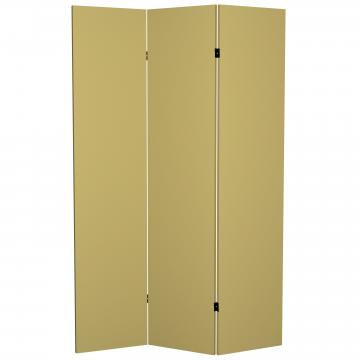 6 ft. Tall Double Sided Khaki Canvas Room Divider