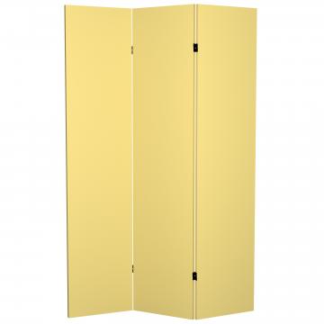 6 ft. Tall Double Sided Laguna Yellow Canvas Room Divider