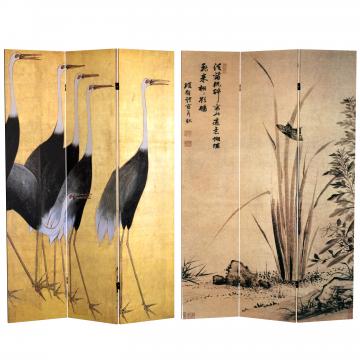 6 ft. Tall Double Sided Cranes Room Divider