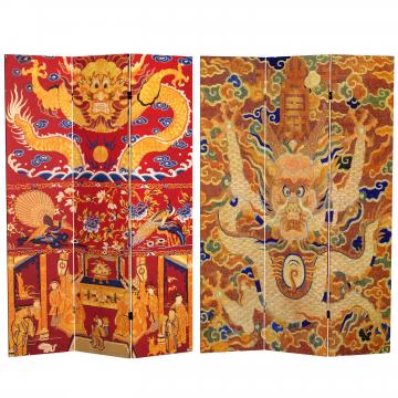 6 ft. Tall Dragon of the Red Chamber Double Sided Room Divider