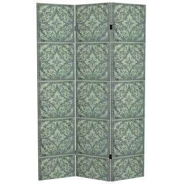 6 ft. Tall Double Sided Victorian Tile Canvas Room Divider