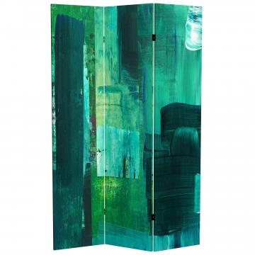 6 ft. Tall Double Sided Undersea Canvas Room Divider