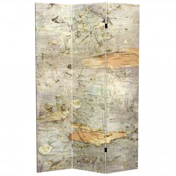 6 ft. Tall Double Sided Pale Forest Canvas Room Divider