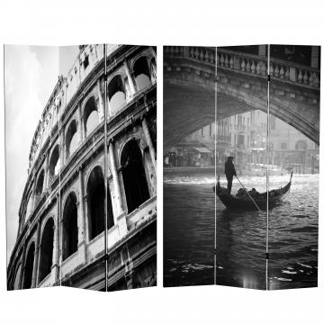 6 ft. Tall Double Sided Coliseum and Canal Room Divider