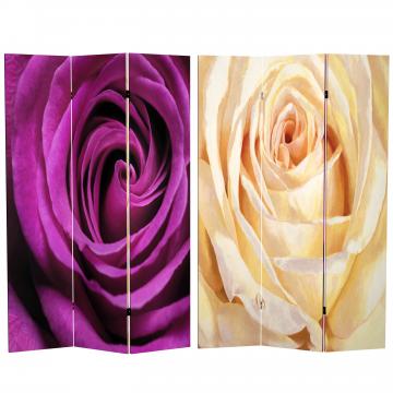 6 ft. Tall Double Sided Roses Room Divider