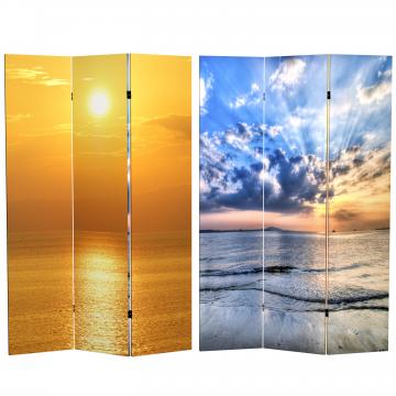 6 ft. Tall Double Sided Sunrise Room Divider
