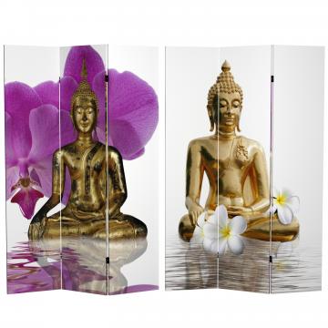 6 ft. Tall Double Sided Thai Buddha Room Divider