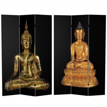6 ft. Tall Double Sided Thai Buddha Room Divider