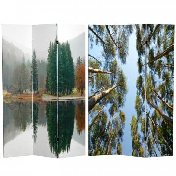 6 ft. Tall Double Sided Trees Room Divider