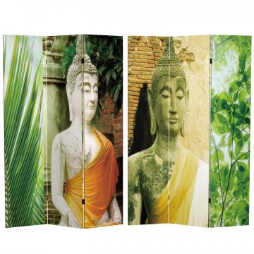 6 ft. Tall Draped Buddha Double Sided Room Divider
