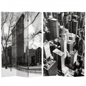6 ft. Tall New York City Double Sided Room Divider
