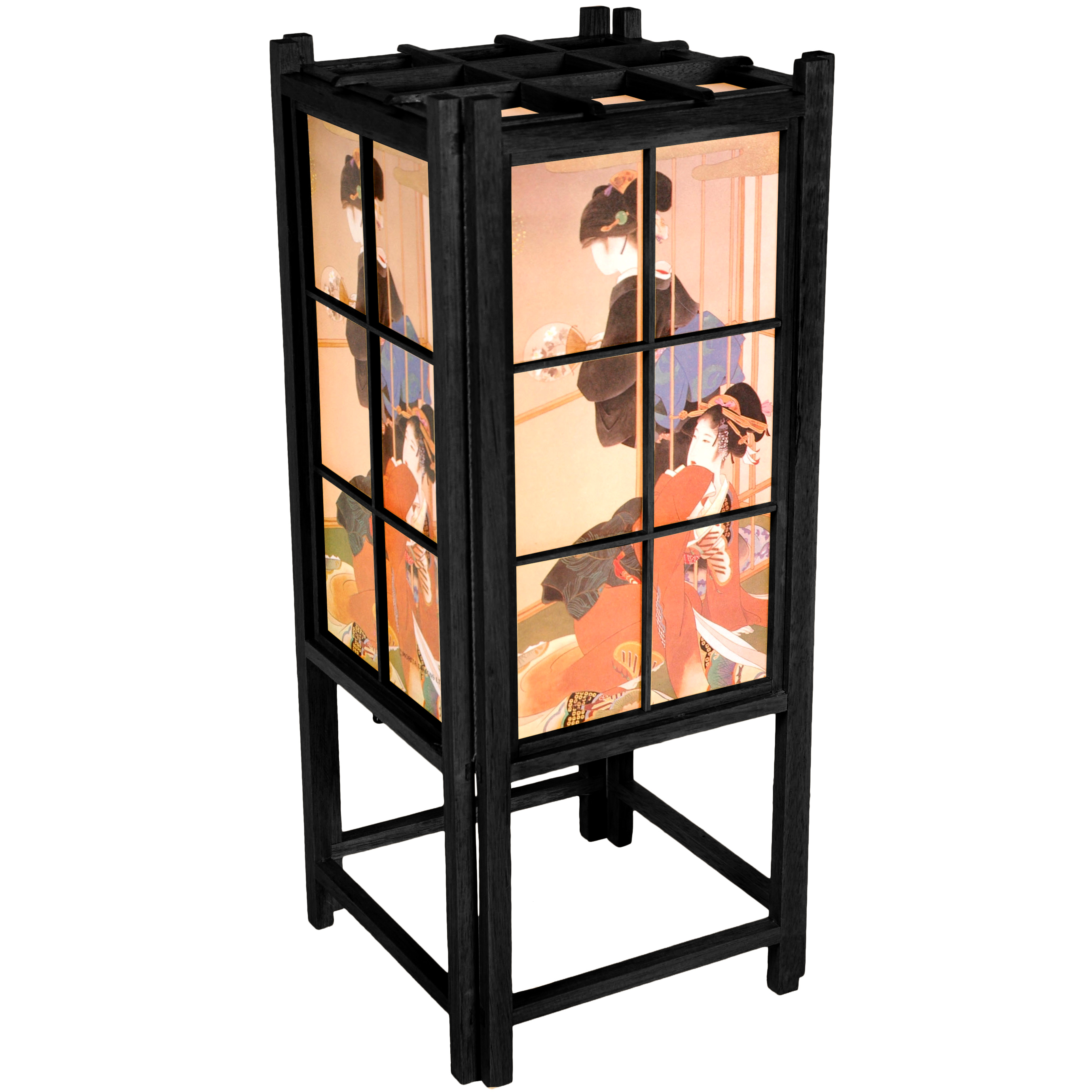 Buy 18 Geisha Shoji Lamp Black Online LMP GSH Satisfaction Guaranteed