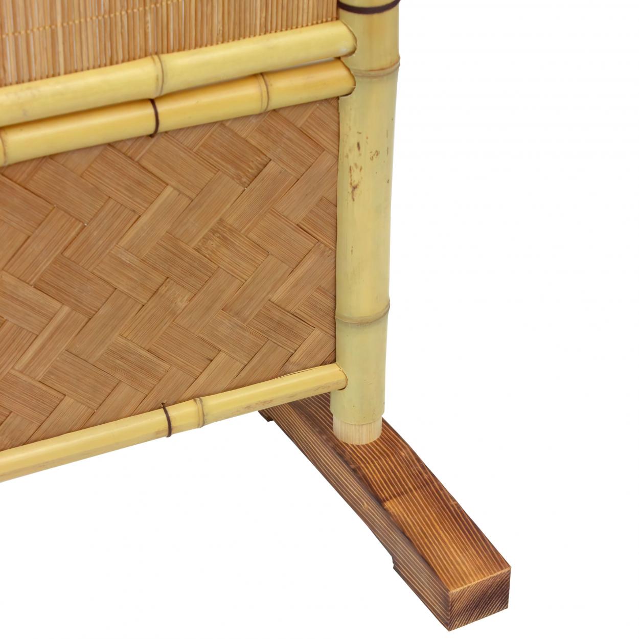 Buy 3 1/2 ft Short Freestanding Screen - Natural Bamboo