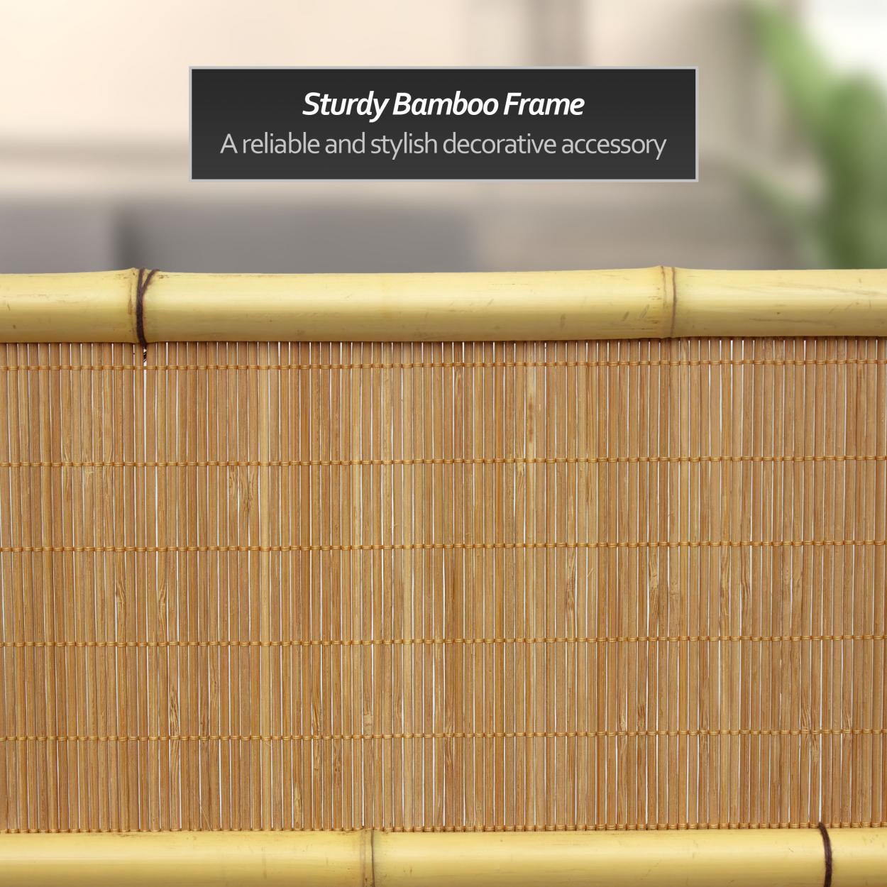 Bambooページ Buy 3 1/2 ft Short Freestanding Screen - Natural Bamboo