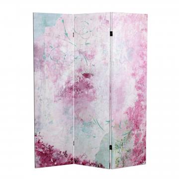 5 ft. Tall Pink Boudoir Canvas Room Divider