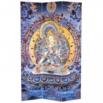 6 ft. Tall Radiant Tara Tibetan Double Sided Canvas Room Divider