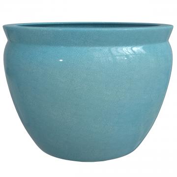 14" Sky Blue Fishbowl Planter