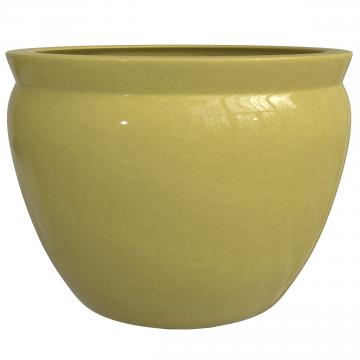 14" Daffodil Yellow Fishbowl Planter
