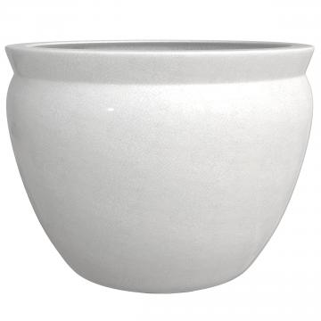 14" Grey Crackle Fishbowl Planter