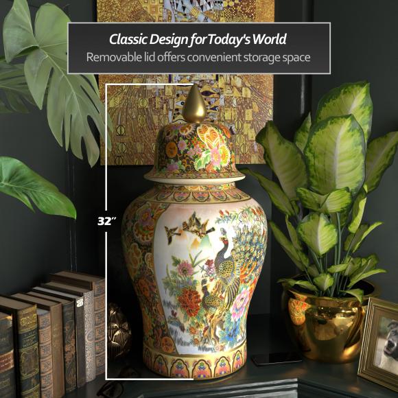 清朝花瓶　M921 OrientalFurniture.com: 32