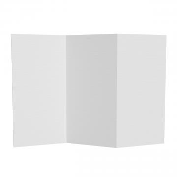 3 ft. Short White Temporary Cardboard Folding Screen