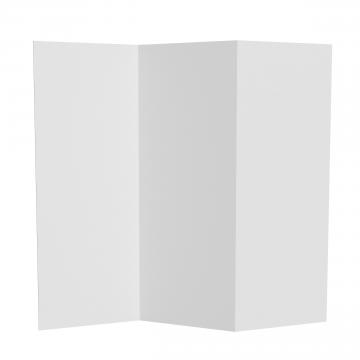 4 ft. Short White Temporary Cardboard Folding Screen