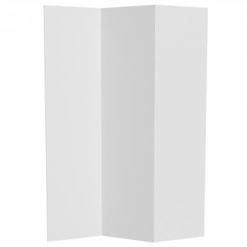 6 ft. Tall White Temporary Cardboard Folding Screen