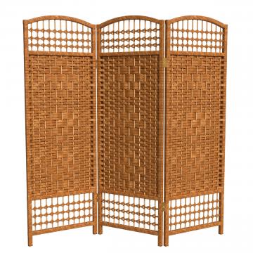 4 ft. Short Fiber Weave Folding Screen