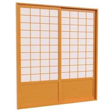 7 ft. Tall Zen Shoji Sliding Door Kit (Double - Sided)