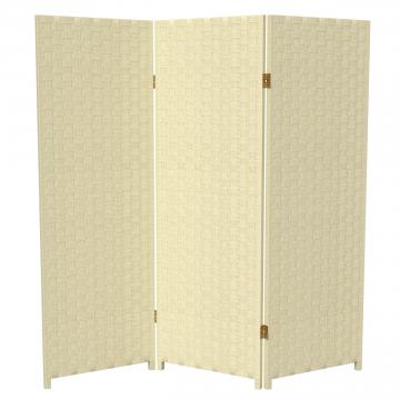 4 ft. Short Woven Fiber Folding Screen